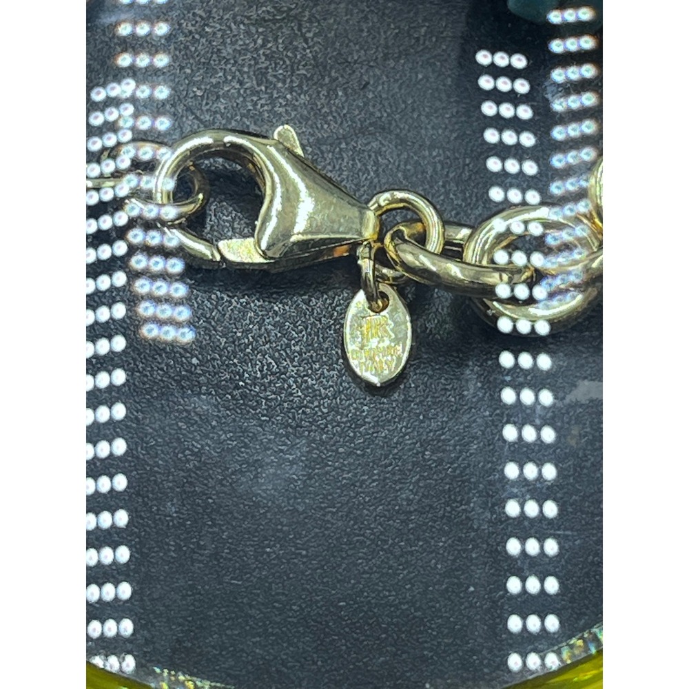 LR Lisa Robertson Bronze Italy QVC 
Turquoise Disc Gold Chain
Statement Necklace - Picture 14 of 15